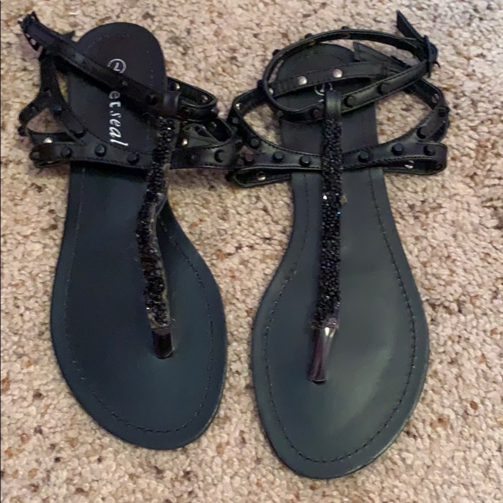 Black sandals